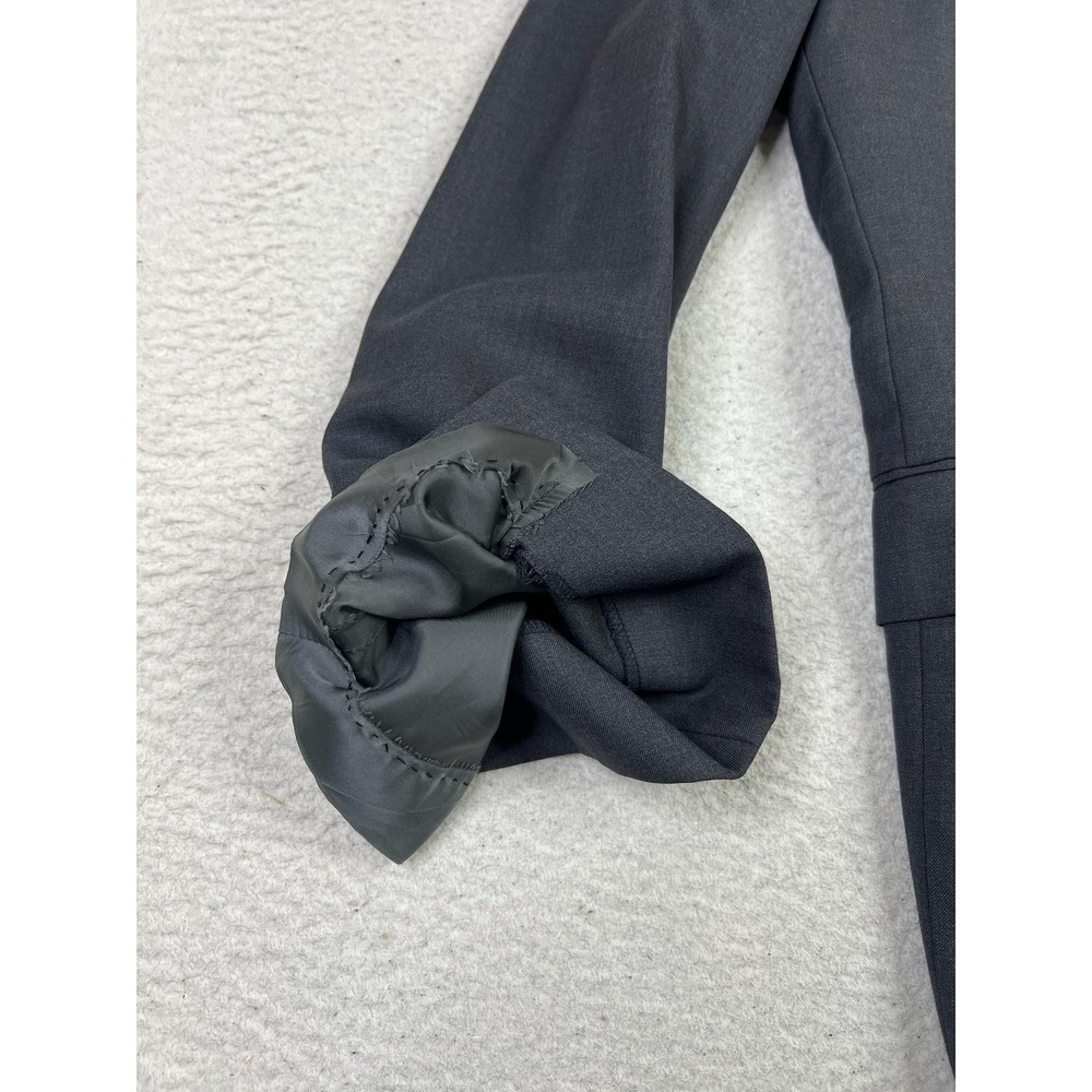 Brooks Brothers Blazer Mens 50L Charcoal Gray 100% Wool Two Button Double Vent - Picture 5 of 16